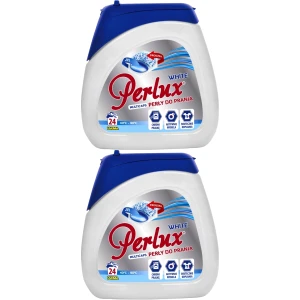 Kapsułki do prania białego Perlux Super Compact White perły 2x24 48 szt.