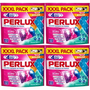 Kapsułki do prania koloru Perlux 4 Cold Enzyme 20C Żelowe 4x52 208 szt.