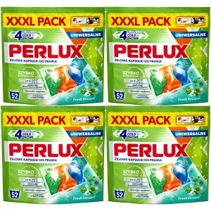 Kapsułki do prania uniwersalne Perlux 4 Cold Enzyme 20C Żelowe 4x52 208 szt.