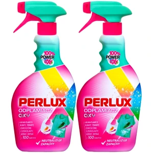 Odplamiacz tkanin ubrań Perlux Oxy Uniwersalny Jasne i Kolor Spray 2x