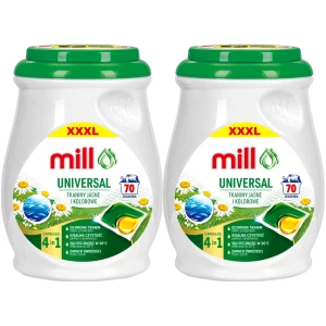 Kapsułki do Prania Mill Professional 4 in 1 20C Uniwersalne 2x70 140 szt.