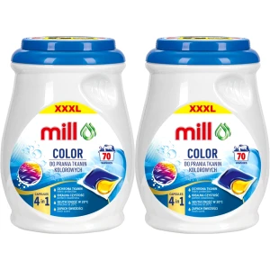 Kapsułki do Prania koloru Mill Professional 4 in 1 20C Color 2x70 140 szt.