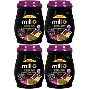 Kapsułki do prania Czarnych i Ciemnych Tkanin Mill Pro Black&Dark 4x70 280 szt.