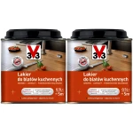 Lakier do drewna blatów kuchennych V33 Bezbarwny satyna 2x500 1L