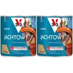 Lakier do drewna odporny na ścieranie V33 Jachtowy Bezbarwny 2x750 1,5L