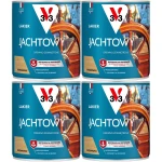 Lakier do drewna odporny na ścieranie V33 Jachtowy Bezbarwny 4x750 3L