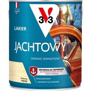 Lakier do drewna odporny na ścieranie V33 Jachtowy Bezbarwny 2,5L