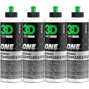 Pasta polerska 1-etap 3D 400 One Hybrid Trwała korekta lakieru 4x 236ml