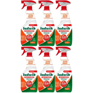 Mocny płyn odtłuszczacz Ludwik Maxx Power Uniwersalny Spray 6x600ml