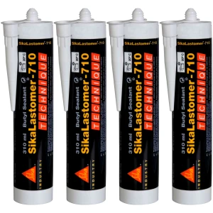 Uszczelniacz Butylowy SIKA Lastomer 710 Czarny Plastyczny 4x 310ml