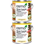 Wosk twardy olejny do drewna OSMO Podłogi i Schody Bezbarwny Mat 2x 750ml