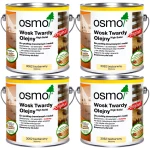 Wosk twardy olejny do drewna OSMO Podłogi i Schody Bezbarwny Mat 4x 750ml