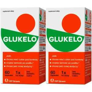 Utrzymanie poziomu glukozy cukru Glukelo Suplement kapsułki 2x 60 szt.