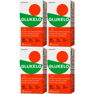 Utrzymanie poziomu glukozy cukru Glukelo Suplement kapsułki 4x 60 szt.