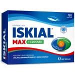 Olej z wątroby rekina Czosnek Iskial Max witamina D3 suplement 120 szt.