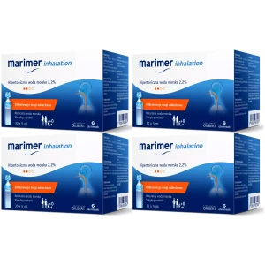 Woda morska Marimer Inhalation hipertoniczna udrażnia nos 2,2% 120x 5 ml