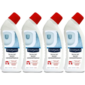 Żel do WC Starwax Silny odwapniacz Usuwa Kamień 4 x 650ml