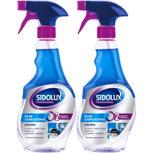 Mocny płyn do silnych zabrudzeń SIDOLUX 2-fazowy Mocny Spray 2x500 1L