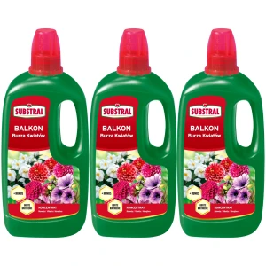 Nawóz w płynie Substral Burza kwiatów Balkon trwały Humus 3x1 3L