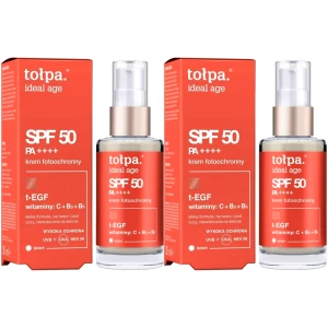 Lekki Krem z Filtrem Fotoochronny Tołpa SPF 50 Ideal Age 2x30 60ml