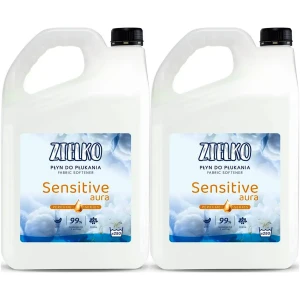 Płyn do płukania Zielko Sensitive naturalny biały ochrona włókien 2x5 10L