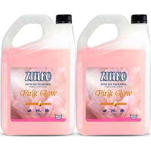 Płyn do płukania Zielko Pink Glow eko naturalny różowy miękkie ubrania 2x5 10L