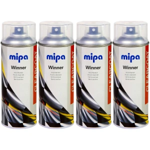 Lakier bezbarwny połysk Mipa Winner szybkoschnący UV akryl Spray 4x