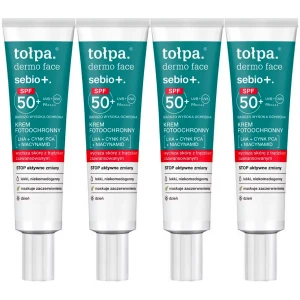 Krem na dzień Fotoochronny Tołpa SPF 50 Sebio+ CICA 4x40ml