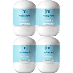 Mineralny bloker potu Medispirant Roll-On Antyperspirant Ałun 4x40ml