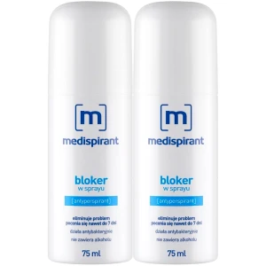 Antyperspirant bloker potu Medispirant bez alkoholu Spray 2x75ml