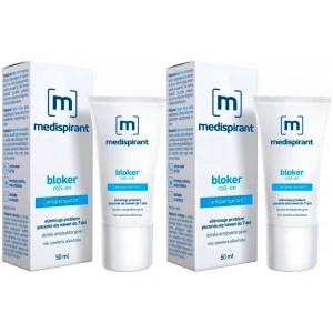 Antyperspirant bloker potu Medispirant Roll-On Bezzapachowy 2x50ml