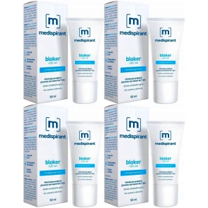 Antyperspirant bloker potu Medispirant Roll-On Bezzapachowy 4x50ml