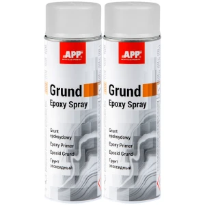 Podkład epoksydowy APP Grund Epoxy Spray Jasnoszary 2x500ml 1L