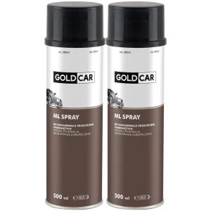 Wosk do profili zamkniętych GOLDCAR ML Przezroczysty Spray 2x500 1L