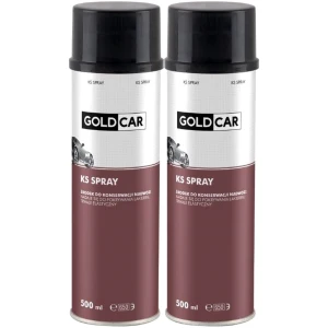 Konserwacja powłoka elastyczna GOLDCAR KS baranek Czarny Spray 2x500ml