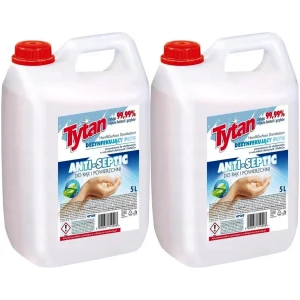 Płyn do dezynfekcji Tytan Anti Septic Ręce Skóra Dom Biuro 2x5 10L