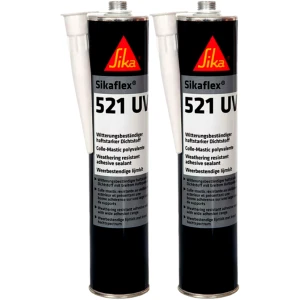 Odporny Klej uszczelniacz Sika Sikaflex 521 UV STP Czarny Kable Solarne 2x 300ml