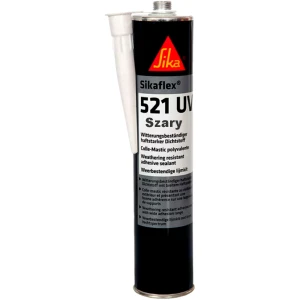 Odporny Klej uszczelniacz Sika Sikaflex 521 UV STP Szary Kable Solarne 300ml