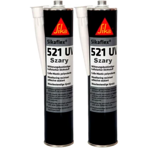 Odporny Klej uszczelniacz Sika Sikaflex 521 UV STP Szary Kable Solarne 2x 300ml