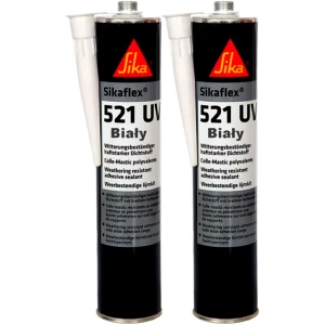 Odporny Klej uszczelniacz Sika Sikaflex 521 UV STP Biały Solarny 2x 300ml