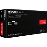 Rękawice nitrylowe MERCATOR Nitrylex Black L 100 szt. (1)