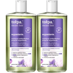 Szampon Przeciw Wypadaniu Tołpa Antipollution Przyspiesza Wzrost Włosów 2x 250ml
