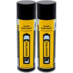 Odporny Lakier czarny matowy INNOTEC Black Body Paint Spray 2x500 1L