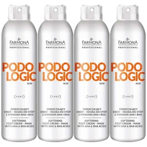 Zmiękczający krem-maska do stóp Farmona Podologic Acid AHA BHA 4x 150ml