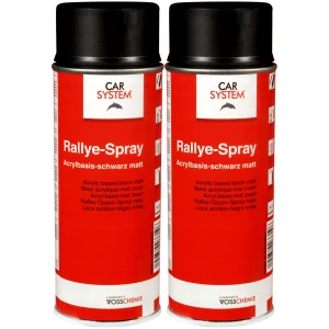 Lakier Czarny mat CARSYSTEM Rallye Spray odporny 2x 400ml