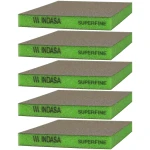 Dwustronna gąbka ścierna INDASA 595121 98x120x13mm Super Fine P400 5x