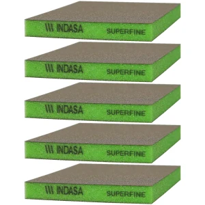 Dwustronna gąbka ścierna INDASA 595121 98x120x13mm Super Fine P400 5x