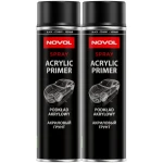 Czarny Podkład akrylowy NOVOL Acrylic Primer Spray 2x 500ml