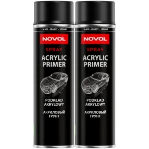 Czarny Podkład akrylowy NOVOL Acrylic Primer Spray 2x 500ml