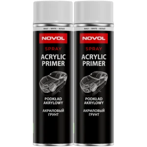 Biały Podkład akrylowy NOVOL Acrylic Primer Spray 2x 500ml